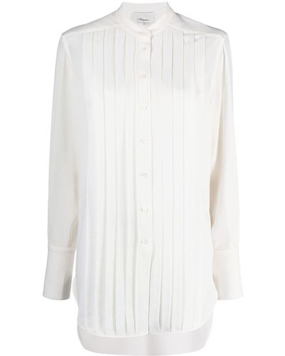 3.1 Phillip Lim Camisa plisada con botones - Blanco