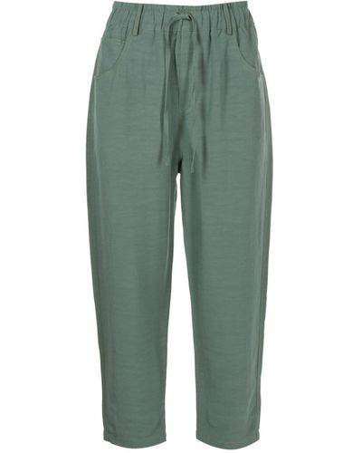 UMA | Raquel Davidowicz Drawstring-waistband Cropped Pants - Green