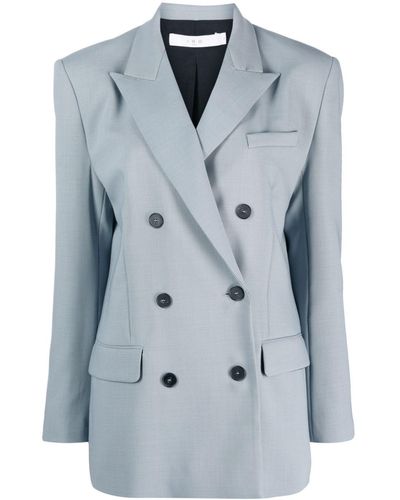 IRO Blazer à boutonnière croisée - Bleu