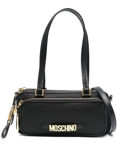 Moschino Shopper Met Logo - Zwart
