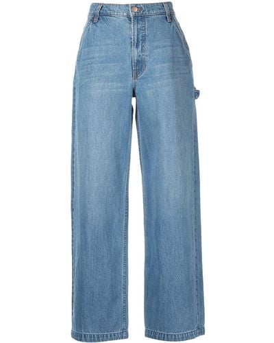 Mother Straight-leg Cut Jeans - Blue