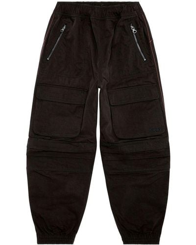 DIESEL P-mirt Cargo-pocket Tapered Trousers - Black