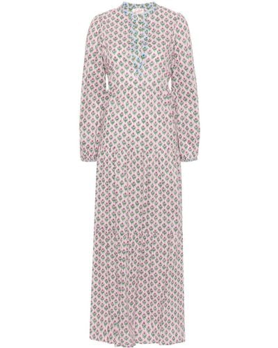 Mc2 Saint Barth Maxi-jurk Van Katoen - Roze