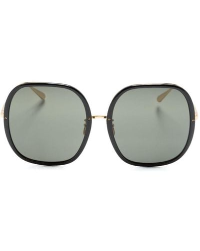 Linda Farrow Celia Oversized-frame Sunglasses - Grey