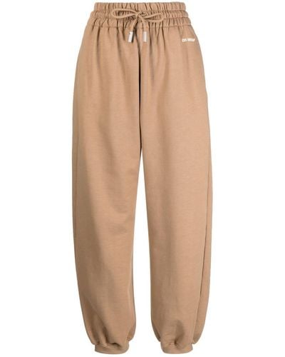 Off-White c/o Virgil Abloh For All Cotton Track Trousers - Natural