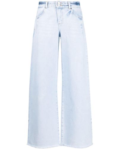 retroféte Lorena Low-rise Wide-leg Jeans - Blue