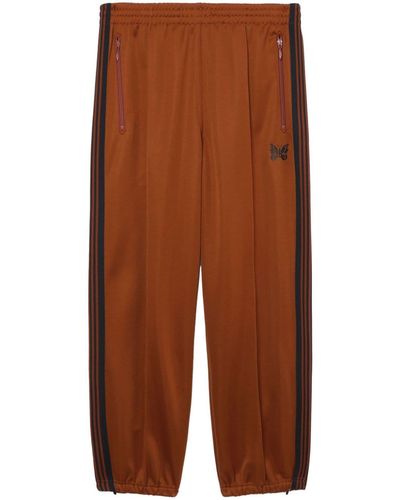 Needles Zipped Track Trousers - Brown