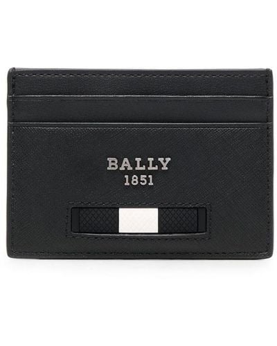 Bally Logo Plaque Cardholder - Black