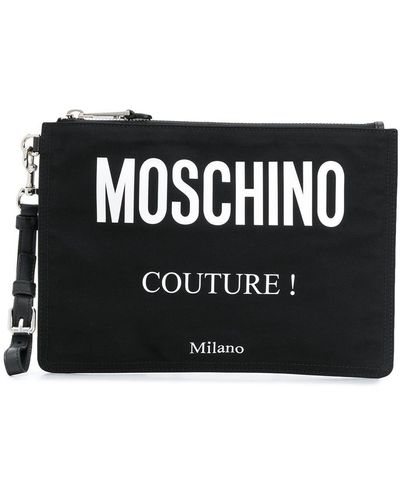 Moschino ロゴ クラッチバッグ - ブラック