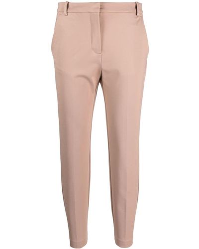 Pinko Slim-cut Cropped Trousers - Natural