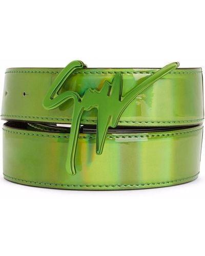 Giuseppe Zanotti Giuseppe Logo-buckle Belt - Green