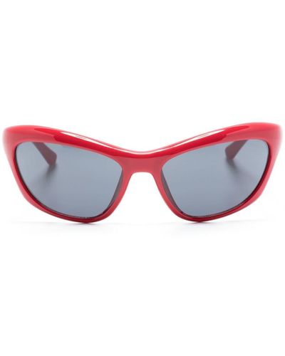 Chiara Ferragni Logo-engraved Cat-eye Sunglasses - Red
