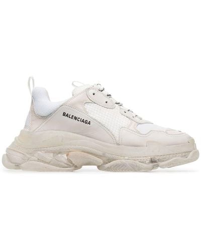 Balenciaga Triple S Clear-sole Sneakers - White
