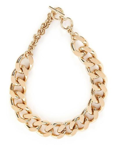 JW Anderson Oversized Chain-link Necklace - Metallic
