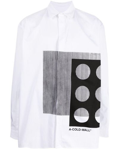 A_COLD_WALL* Graphic-print Shirt - White