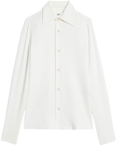 Ami Paris Camisa de manga larga - Blanco
