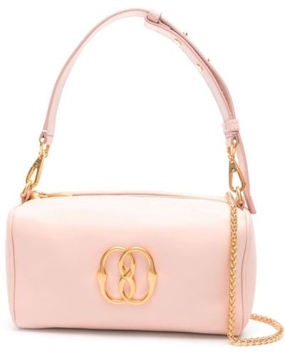 Bally Handtasche mit Logo-Schild - Pink