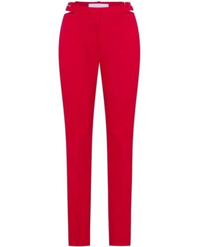 Dion Lee Cut-out Slim Trousers - Red