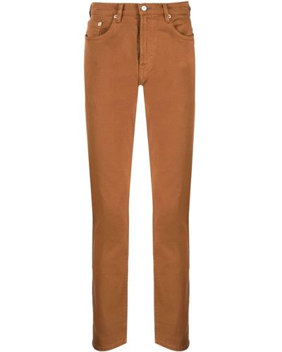 PS by Paul Smith Halbhohe Straight-Leg-Jeans - Braun