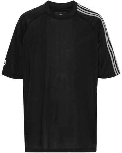 Y-3 T-shirt à logo imprimé - Noir