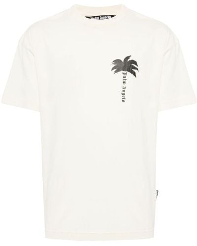 Palm Angels The Palm T-Shirt mit Logo-Print - Weiß