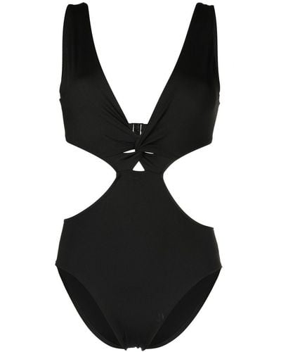 Bondi Born Cora Cut-out Detail Swimsuit - Black