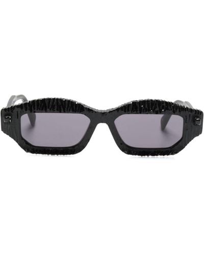 Kuboraum Mask Q6 Sonnenbrille mit eckiger Form - Schwarz