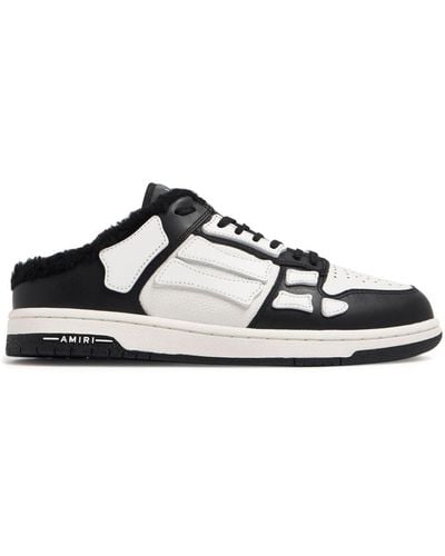 Amiri Skel Leren Sneakers - Zwart