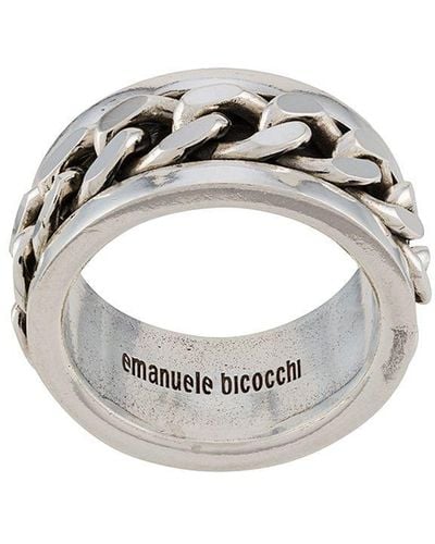 Emanuele Bicocchi Band Ring - Metallic