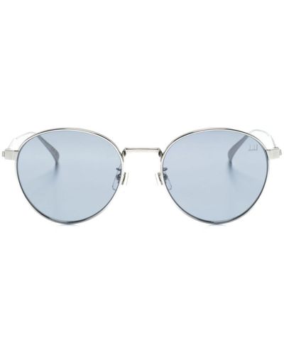 Dunhill Sonnenbrille mit rundem Gestell - Blau