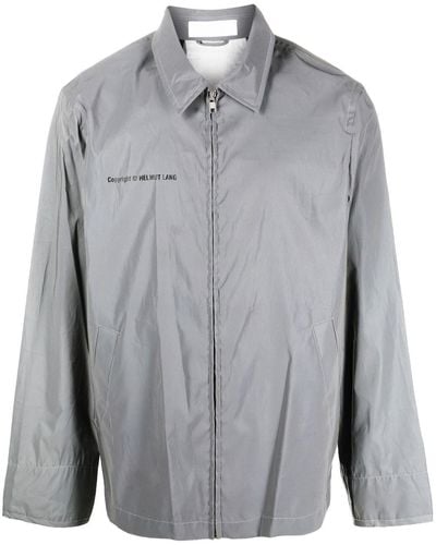 Helmut Lang Gray Reflective Coach Jacket - Men's - Polyester