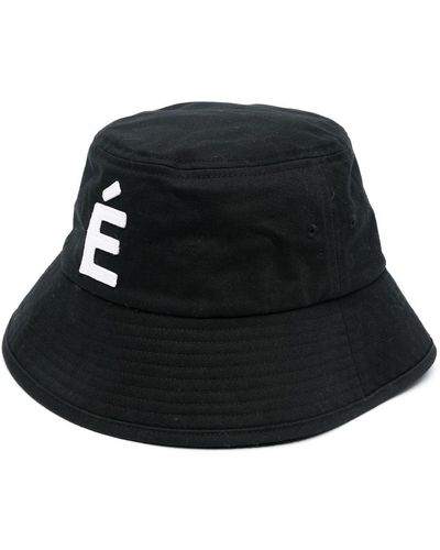 Etudes Studio Logo Embroidered Bucket Hat - Black