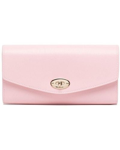 Mulberry Darley Grained Leather Wallet - Pink