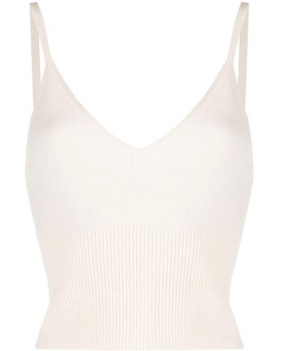 Polo Ralph Lauren Ribbed-knit Vest Top - White