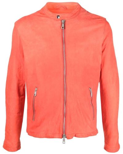 Giorgio Brato Zip-up Leather Jacket - Pink