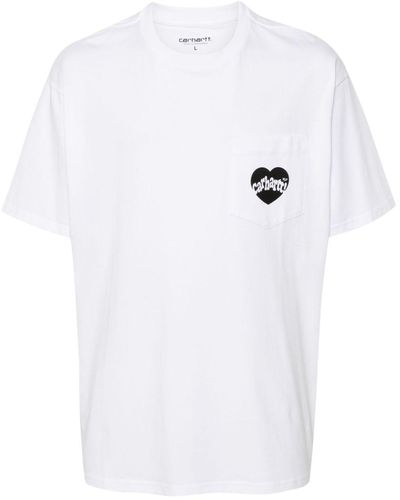 Carhartt Amour logo-print cotton T-shirt - Weiß