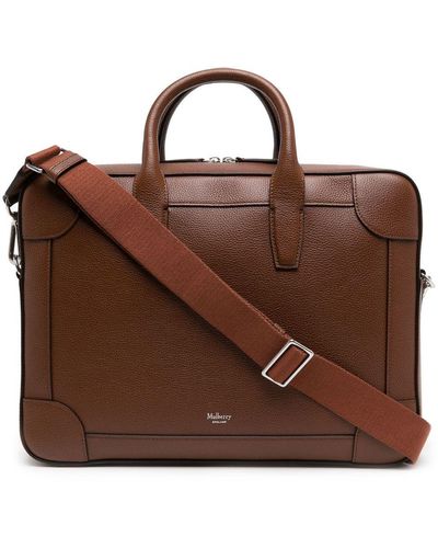 Mulberry Belgrave Leather Document Bag - Brown