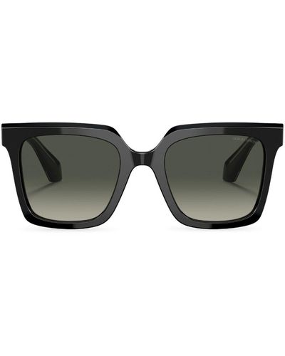 Giorgio Armani Oversized-Sonnenbrille mit Farbverlauf - Schwarz