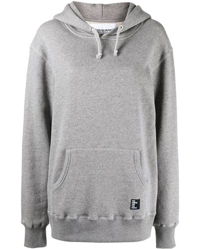 The Power for the People Rear Logo-print Hoodie - Gray