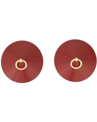 Bordelle Enamel O Ring Nipplets - Red