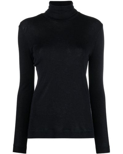 Hanro High-neck Knitted Sweater - Black