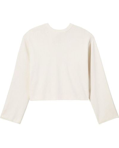 Proenza Schouler Twist-detail Knitted Sweater - White
