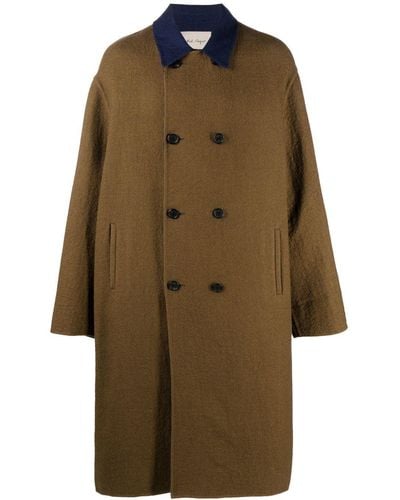 Nick Fouquet Vincent Double-breasted Overcoat - Green
