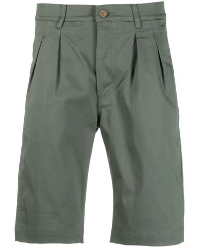 Rossignol Logo-patch Cotton Shorts - Green