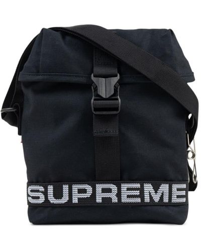Supreme logo-patch Crossbody Bag - Farfetch