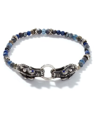 John Hardy Bracciale Legends Naga con zaffiro - Metallizzato