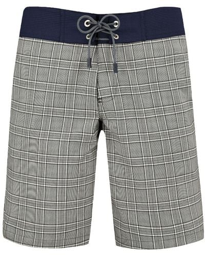 Vilebrequin Mailey Plaid-pattern Wool Swim Shorts - Gray