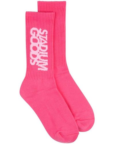 Stadium Goods Logo Crew Socks - Pink