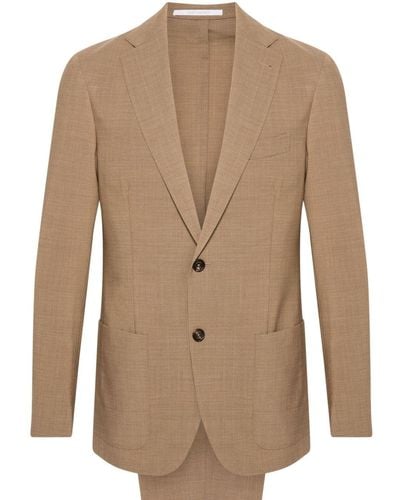 Eleventy Single-breasted Suit - Natural