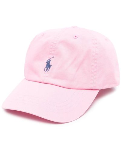 Polo Ralph Lauren Baseballkappe mit Polo Pony - Pink
